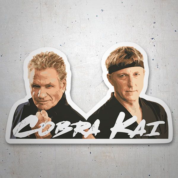 Aufkleber: Cobra Kai, John Kresse y Johnny Lawrence 