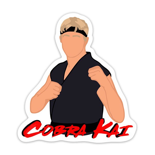 Aufkleber: Cobra Kai Johnny Lawrence Zeichnung II