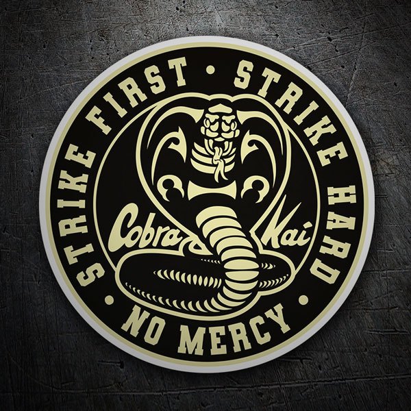 Aufkleber: Cobra Kai Kreisförmiges Logo