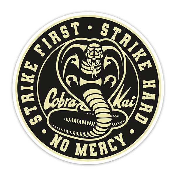 Aufkleber: Cobra Kai Kreisförmiges Logo