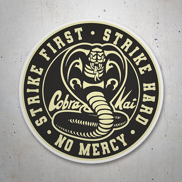 Aufkleber: Cobra Kai Kreisförmiges Logo