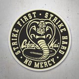 Aufkleber: Cobra Kai Kreisförmiges Logo 3