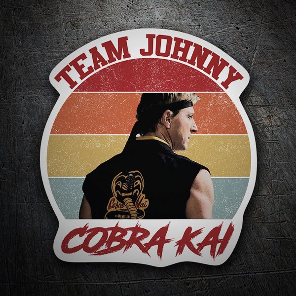 Aufkleber: Cobra Kai Team Johnny II