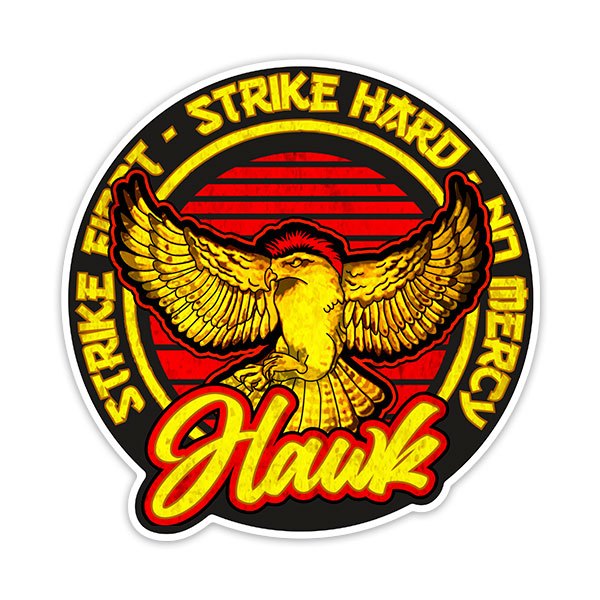 Aufkleber: Cobra Kai Hawk Adler