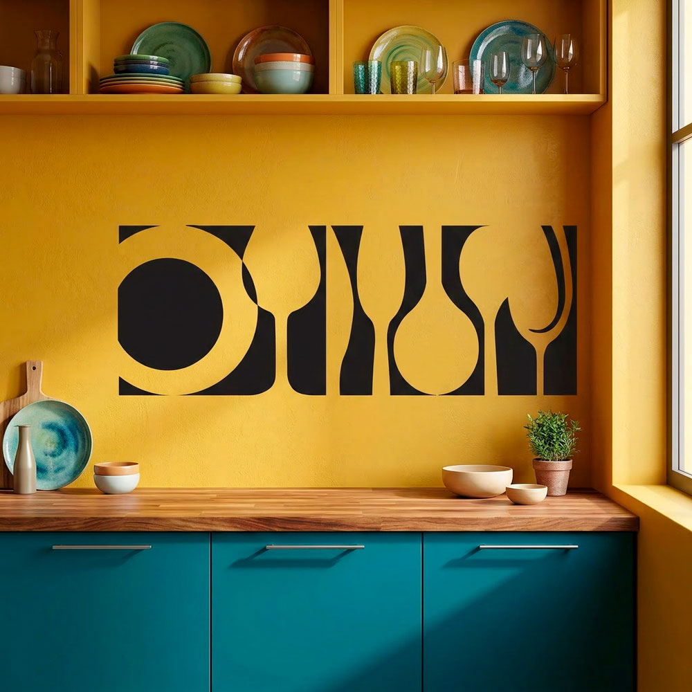 Wandtattoos: Geschirr