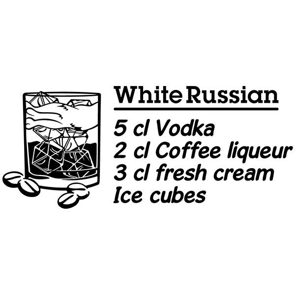 Wandtattoos: Cocktail White Russian - englisch