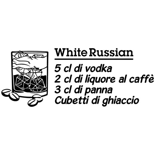 Wandtattoos: Cocktail White Russian - italienisch