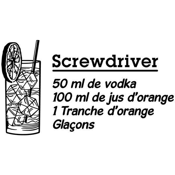 Wandtattoos: Cocktail Screwdriver - französisch