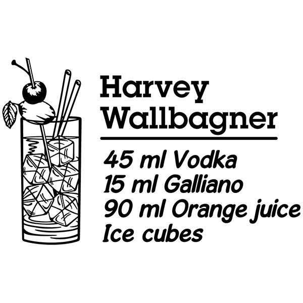 Wandtattoos: Cocktail Harvey Wallbagner - englisch