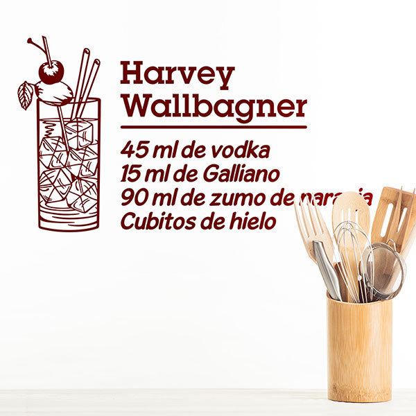 Wandtattoos: Cocktail Harvey Wallbagner - spanisch