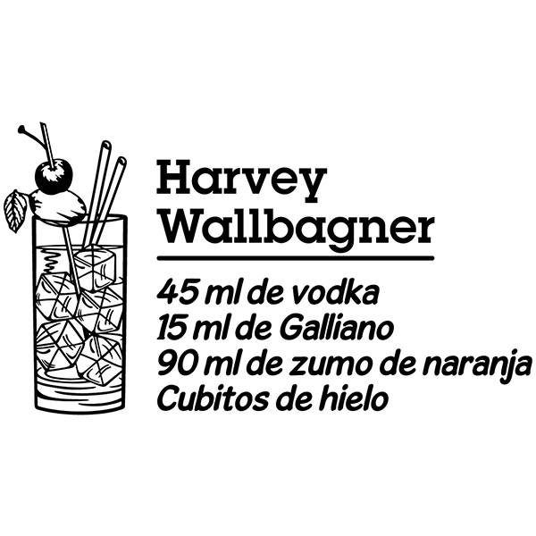 Wandtattoos: Cocktail Harvey Wallbagner - spanisch