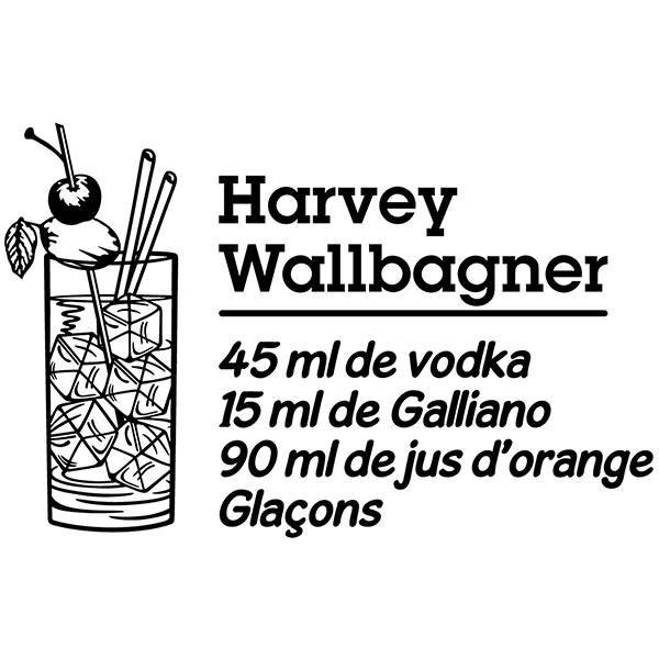 Wandtattoos: Cocktail Harvey Wallbagner - französisch 