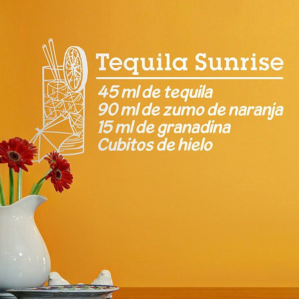 Wandtattoos: Cocktail Tequila Sunrise - spanisch
