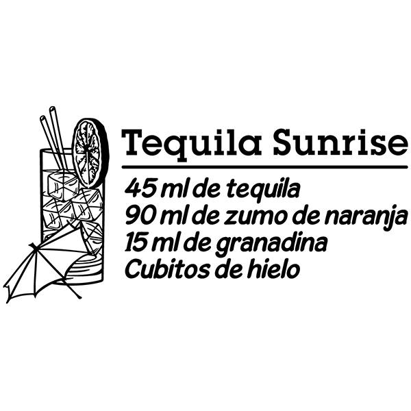 Wandtattoos: Cocktail Tequila Sunrise - spanisch