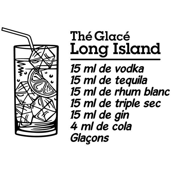 Wandtattoos: Cocktail Long Island - französisch