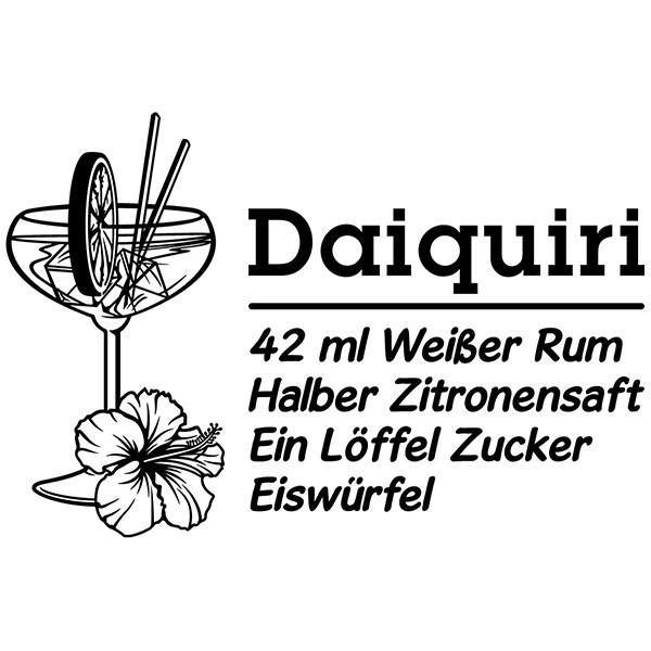 Wandtattoos: Cocktail Daiquiri - deutsch