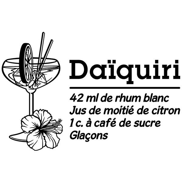 Wandtattoos: Cocktail Daïquiri - französisch