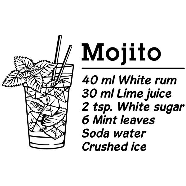 Wandtattoos: Cocktail Mojito - englisch