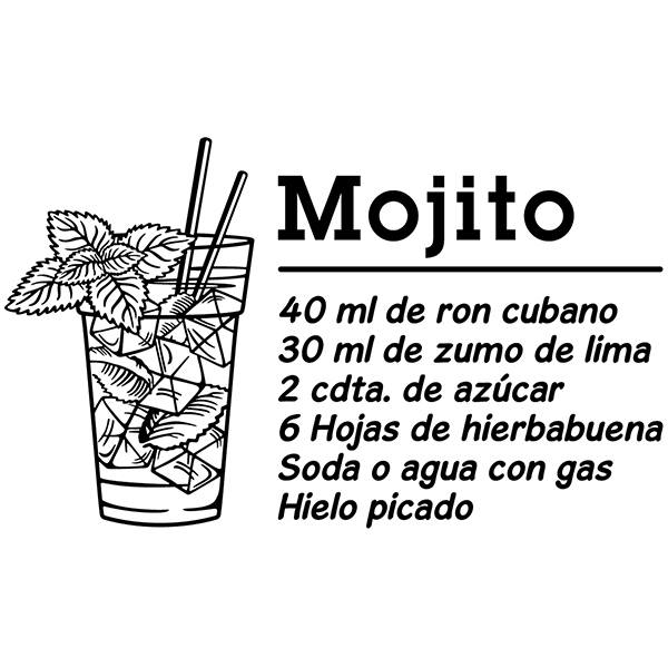 Wandtattoos: Cocktail Mojito - spanisch