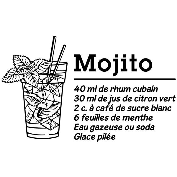 Wandtattoos: Cocktail Mojito - französisch