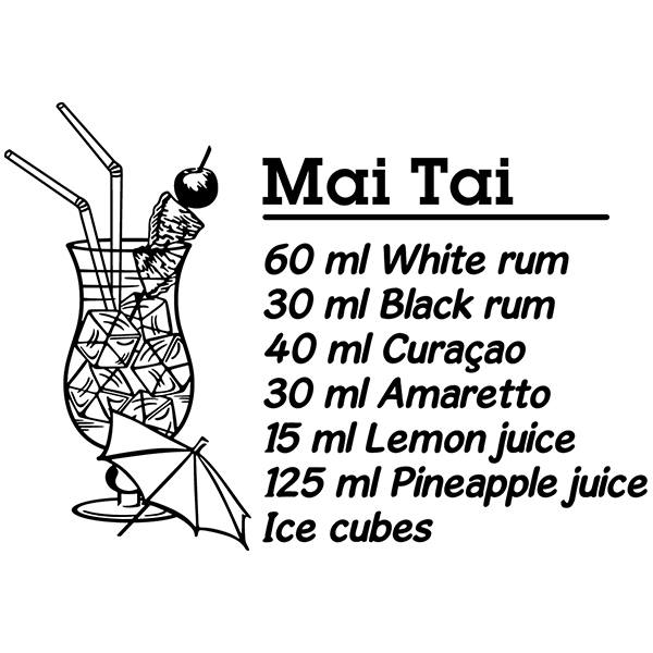 Wandtattoos: Cocktail Mai Tai - englisch