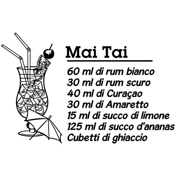 Wandtattoos: Cocktail Mai Tai - italienisch