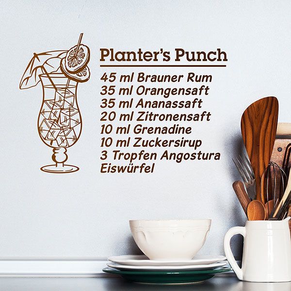 Wandtattoos: Cocktail PlanterCocktail Planter