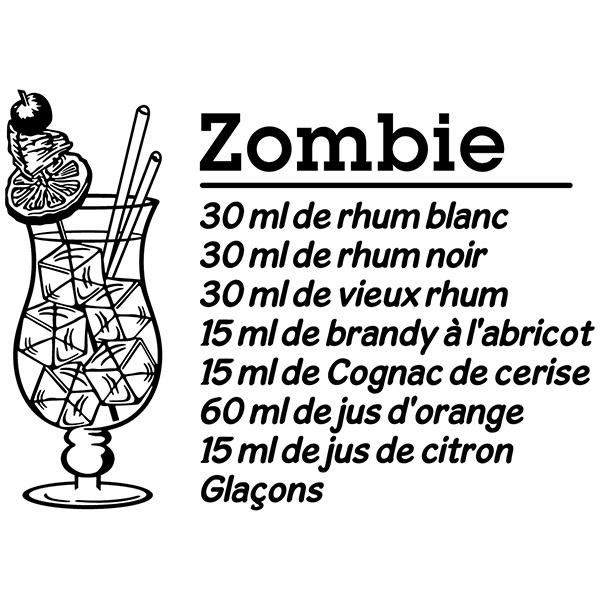 Wandtattoos: Cocktail Zombie - französisch