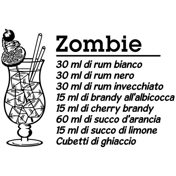 Wandtattoos: Cocktail Zombie - italienisch