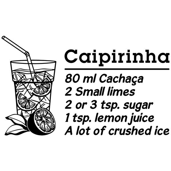 Wandtattoos: Cocktail Caipirinha - englisch