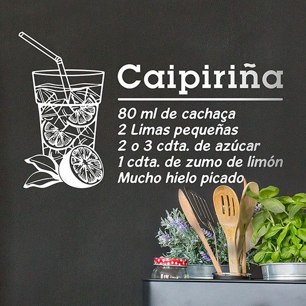 Wandtattoos: Cocktail Caipirinha - spanisch