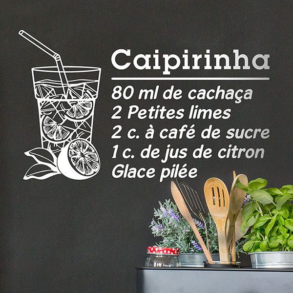 Wandtattoos: Cocktail Caipirinha - französisch