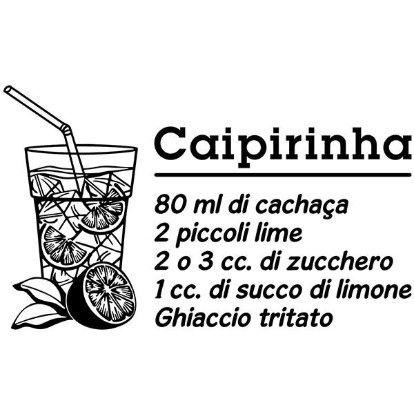 Wandtattoos: Cocktail Caipirinha - italienisch