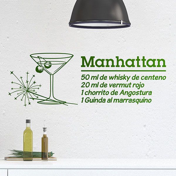 Wandtattoos: Cocktail Manhattan - spanisch