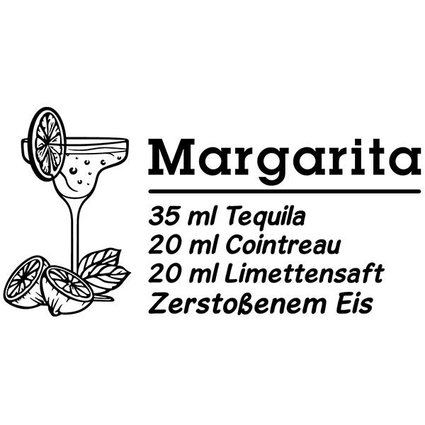 Wandtattoos: Cocktail Margarita - deutsch
