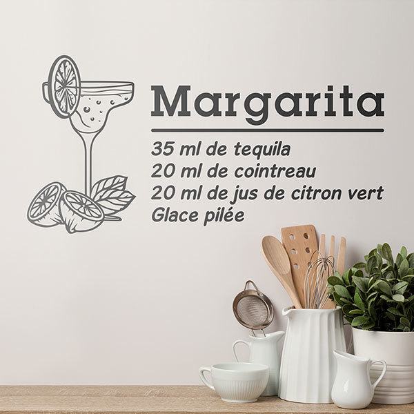 Wandtattoos: Cocktail Margarita - französisch