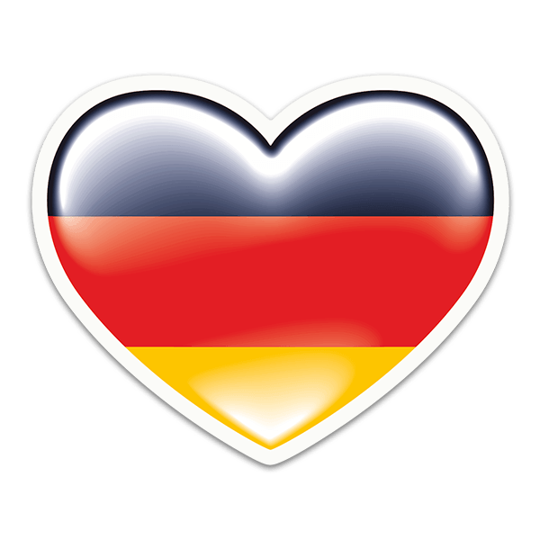 Aufkleber: Herz-Deutschland
