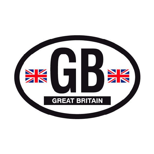 Aufkleber: Oval Great Britain (Großbritannien) GB