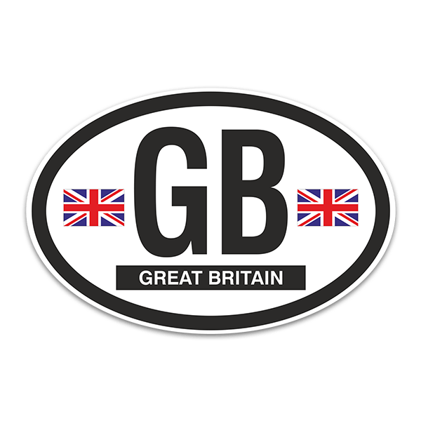 Aufkleber: Oval Great Britain (Großbritannien) GB