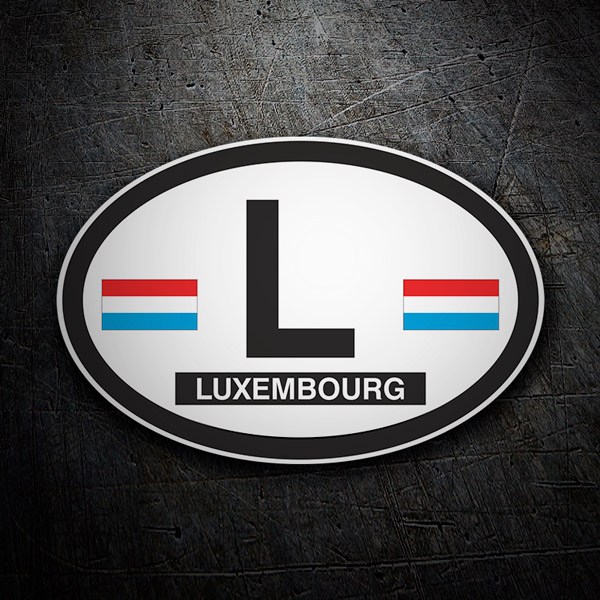 Aufkleber: Luxembourg