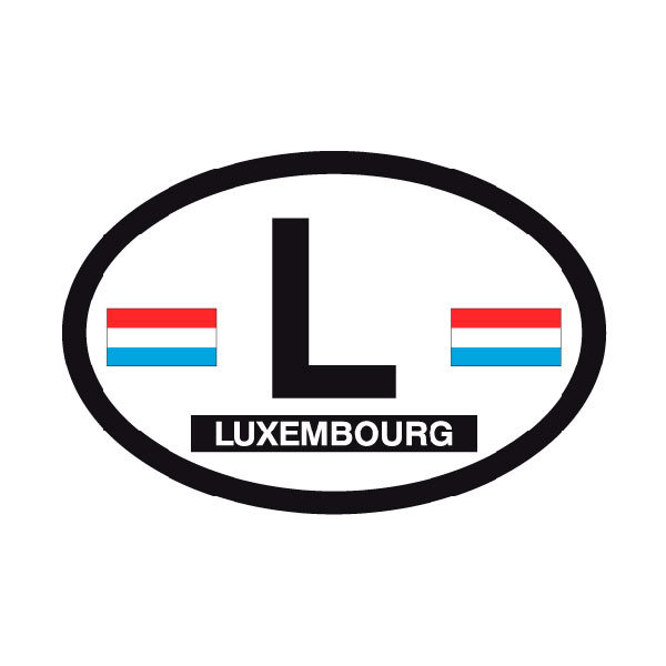 Aufkleber: Luxembourg