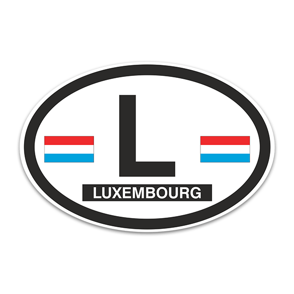 Aufkleber: Luxembourg