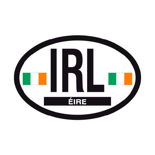Aufkleber: Oval Irland IRL
