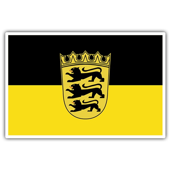 Aufkleber: Flagge Baden-Württemberg