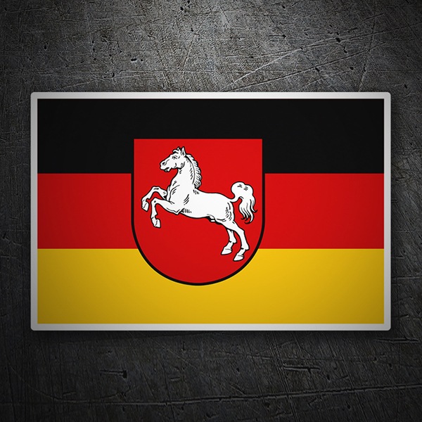 Aufkleber: Flagge Niedersachsen