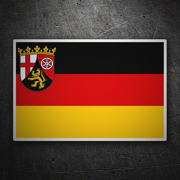Aufkleber: Flagge Rheinland-Pfalz