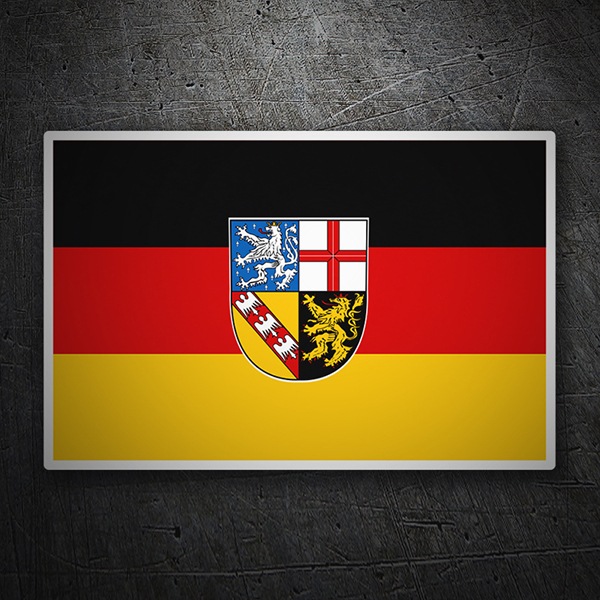 Aufkleber: Flagge Saarland