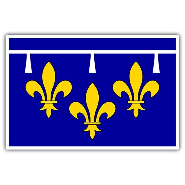 Aufkleber: Flagge Orléanais