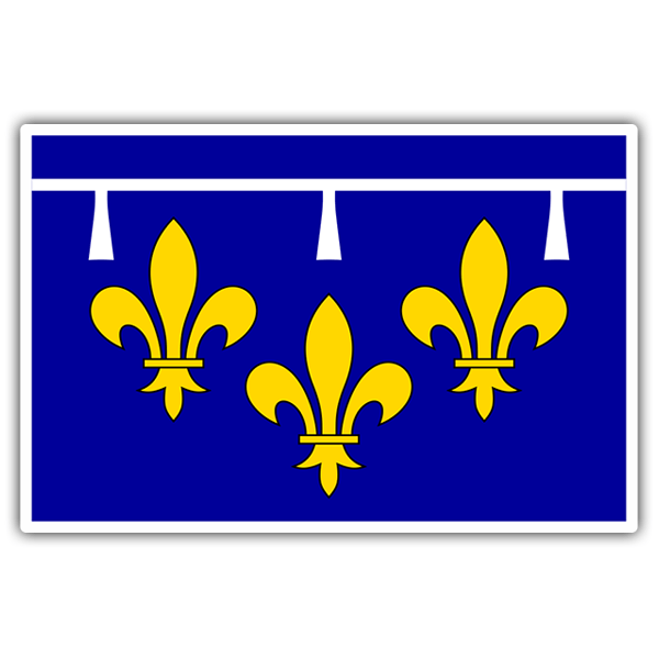 Aufkleber: Flagge Orléanais