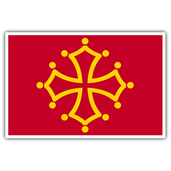 Aufkleber: Flagge Languedoc